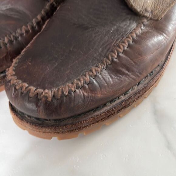 Men's Rag & Bone Anders Brown Leather Ankle Boots Size 13 - Picture 11 of 12